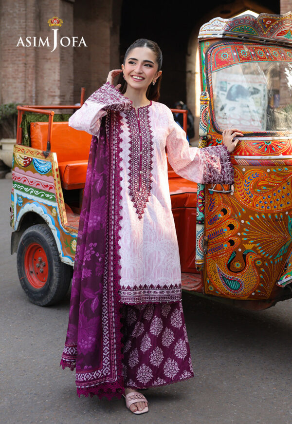 ASIM JOFA Eid Signature AJUBF-49 Asim Jofa  AJUBF-49 PRINTED EMBROIDERED LAWN 3 PCS