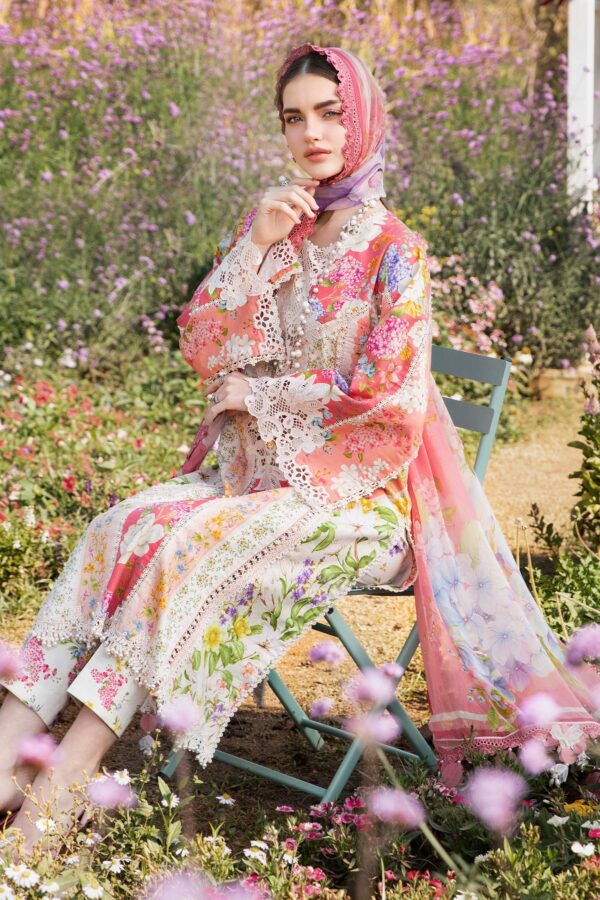 MPrints Lawn by Maria - 9B 3 Piece Unstitched Printed Lawn Suit | MPT-2509-B
