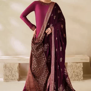 ZARIF ZARIF Velvet Shawl - 02 ZARIF Raw Silk 3pc unstitched ZRF-VS-02